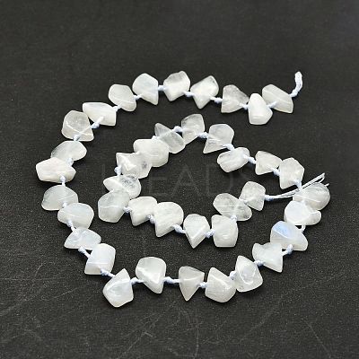 Raw Rough Natural Rainbow Moonstone Beads Strands G-E576-18-1