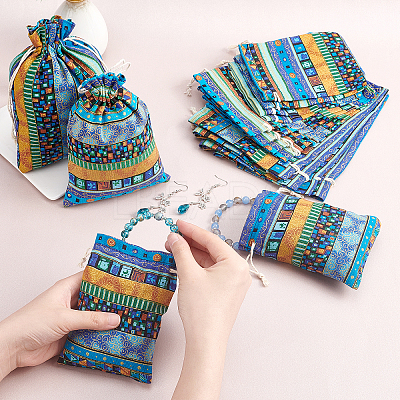20Pcs 3 Styles National Style Cloth Storage Bag ABAG-CA0001-09-1