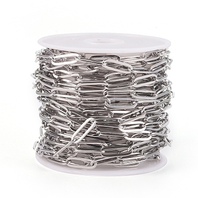 304 Stainless Steel Paperclip Chains CHS-CJC0001-03P-1
