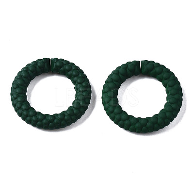 Spray Painted CCB Plastic Linking Rings CCB-Q091-010B-1