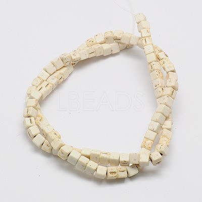 Synthetic Turquoise Beads Strands X-TURQ-G108-4x4mm-09-1