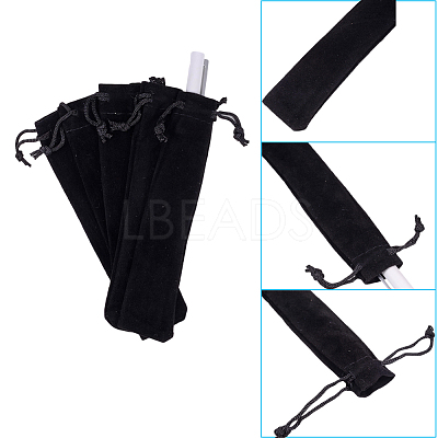Rectangle Velvet Pouches TP-WH0005-01-1