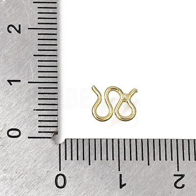 Brass M-Hook Clasps KK-CBA0DF0-14F-G-1