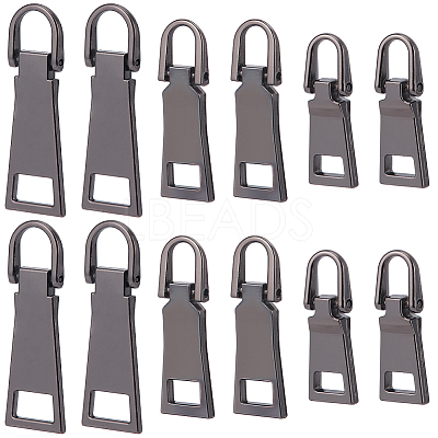 18Pcs 3 Styles Alloy Zipper Pull Tabs FIND-CY0001-83B-1