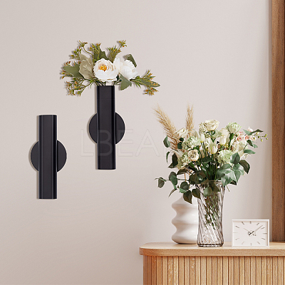 Iron Wall Hanging Vase AJEW-WH0481-420EB-1