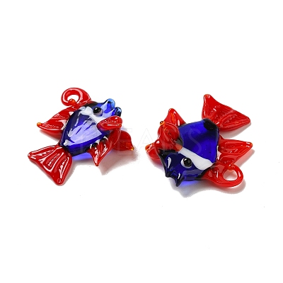 Handmade Lampwork Pendants LAMP-G162-01E-1