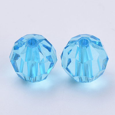 Transparent Acrylic Beads TACR-Q257-8mm-V40-1