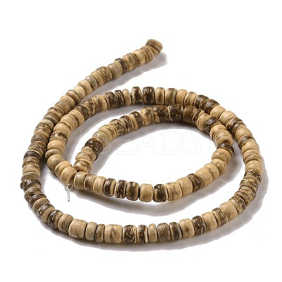 Natural Coconut Rondelle Bead Strands COCB-O001-11-1