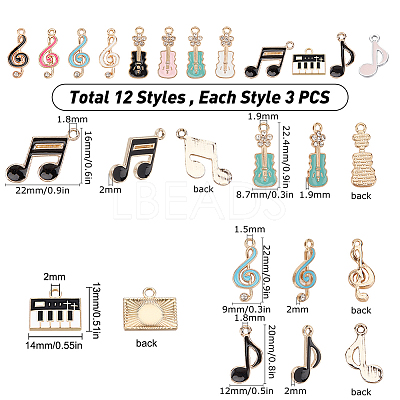 Alloy Enamel Pendants ENAM-SC0001-62-RS-1
