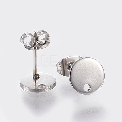 Non-Tarnish 304 Stainless Steel Stud Earring Findings STAS-K184-01-02P-1