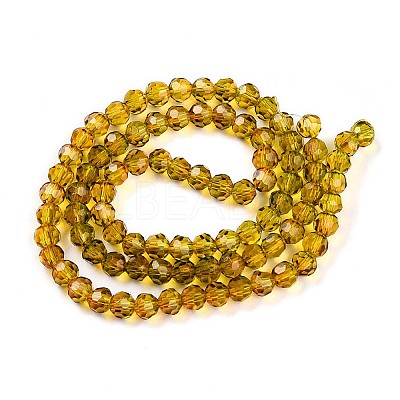 Baking Paint Transparent Glass Beads X1-DGLA-A035-T4mm-A05-1