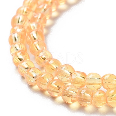 Drawbench Transparent Glass Beads Strands GLAD-Q012-4mm-08-1