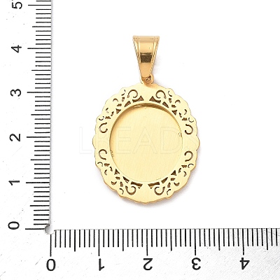 316 Surgical Stainless Steel Rhinestone Pendants STAS-P412-08G-1