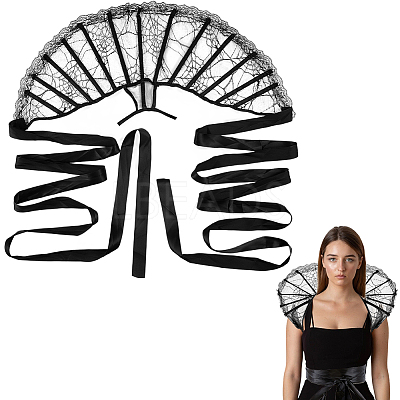 Lace Cape Collar AJEW-WH20091-001A-1