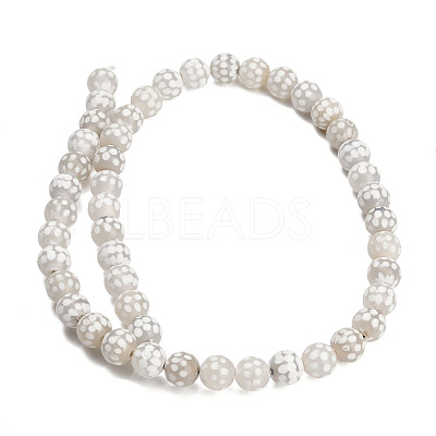 Tibetan Style dZi Beads Strands GG-NH0001-A04-8MM-1