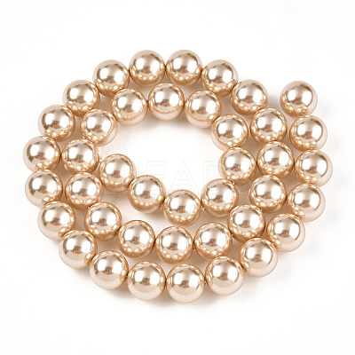 Glass Pearl Beads Strands HY-G002-01E-11-1