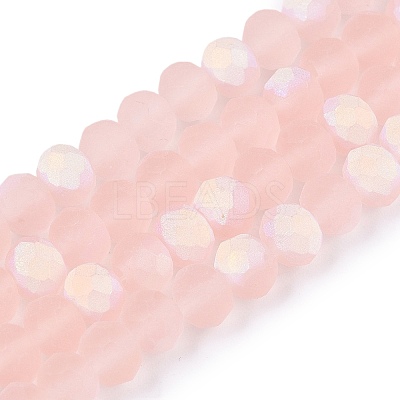 Transparent Glass Beads Strands EGLA-A044-T6mm-MB22-1