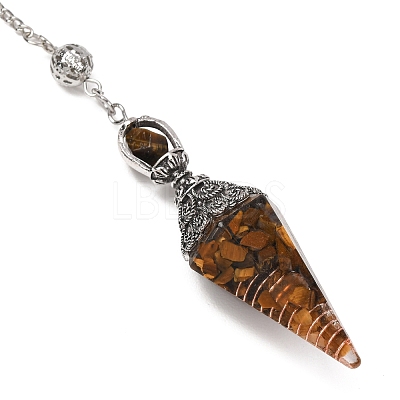 Resin Cone Pointed Dowsing Pendulums GG-CBA040B-03P-02-1
