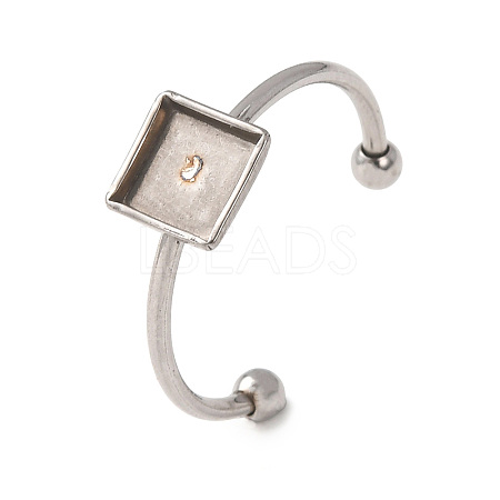 304 Stainless Steel Cuff Rings Components SA-CBA8B85-10B-P-1