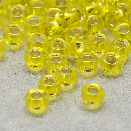 FGB 6/0 Grade A Round Glass Seed Beads SEED-Q007-4mm-F35-1
