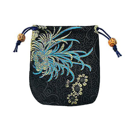 Chinese Style Brocade Drawstring Gift Blessing Bags PW-WG932CA-04-1