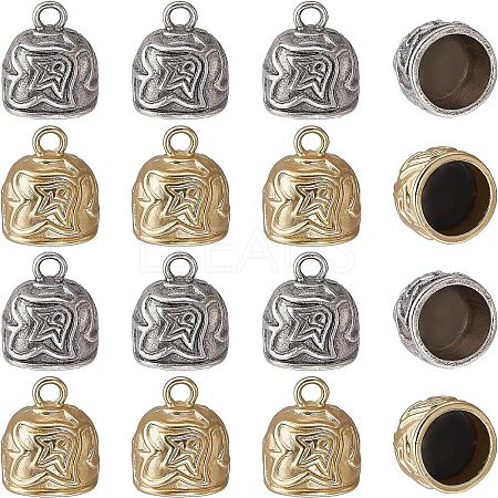Tibetan Style Alloy Cord Ends TIBEP-CA0001-01-NR-1