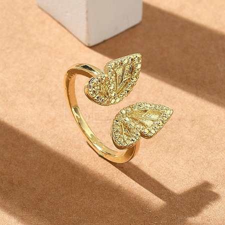 Butterfly Cuff Rings RJEW-G337-12G-1