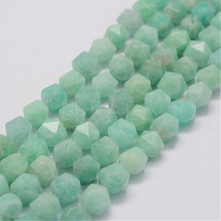 Natural Amazonite Bead Strands G-G970-10-8mm-1