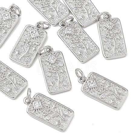 SHEGRACE Valentine's Day Brass Clear Cubic Zirconia Pendants XGRQ3K480-551P-1