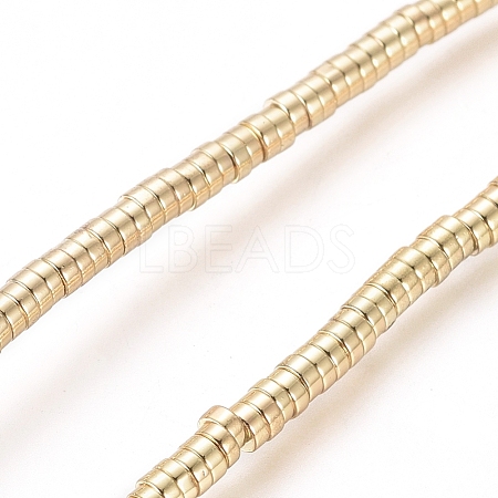 Electroplated Non-magnetic Synthetic Hematite Beads Strands G-G826-09G-2mm-1