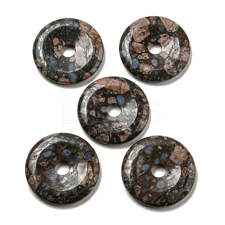 Natural Glaucophane Pendants G-P532-01A-05-1