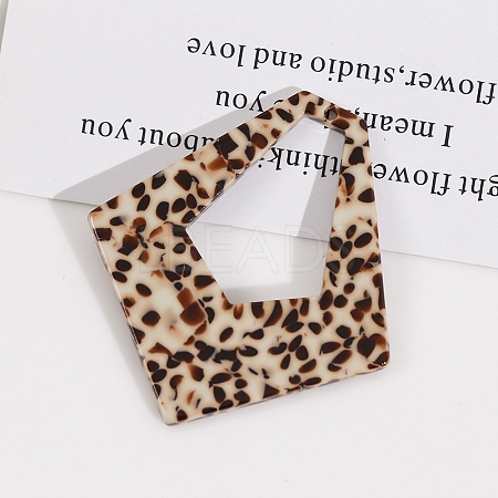 Cellulose Acetate(Resin) Pendants PW-WG67955-01-1