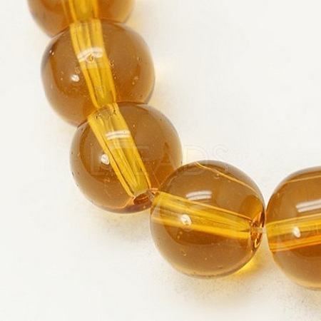 4mm Goldenrod Round Glass Crystal Beads Strands Spacer Beads for DIY Crafting X-GR4mm13Y-1