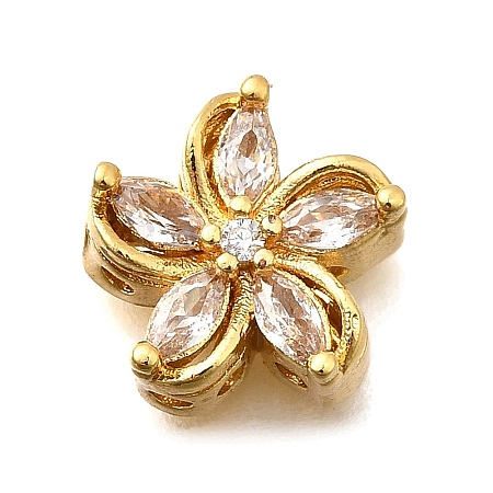 Brass Pave Cubic Zirconia Multi-strand Links KK-F913-09G-02-1