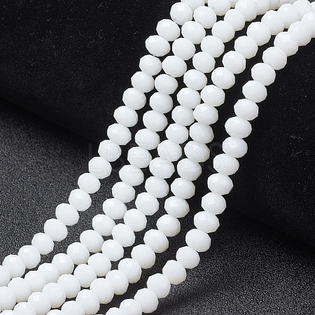 Opaque Solid Color Imitation Jade Glass Beads Strands LS-EGLA-A044-P6mm-D01-1