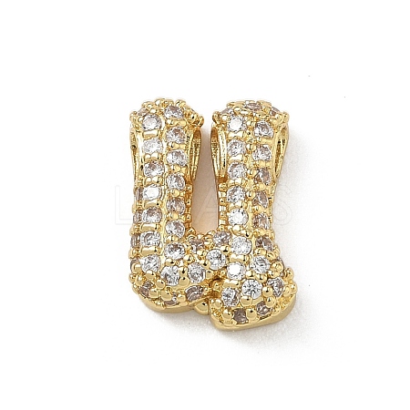Brass Micro Pave Cubic Zirconia Pendants KK-A300-02G-U-1