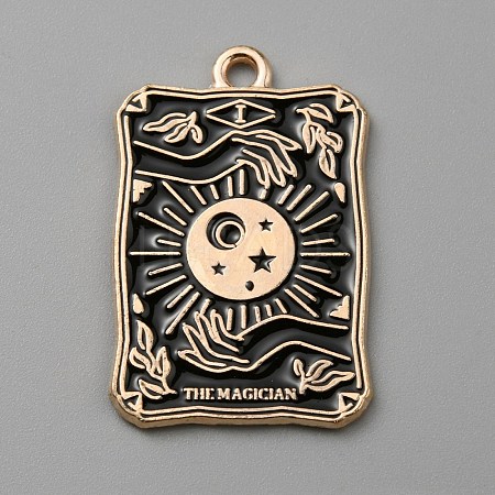 Alloy Enamel Pendants ENAM-WH0064-24G-1