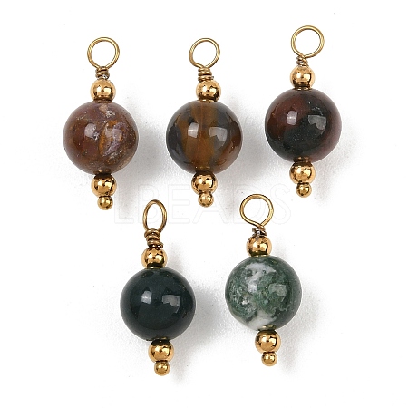 Natural Indian Agate Pendants GG-CBA5E56-07G-03-1