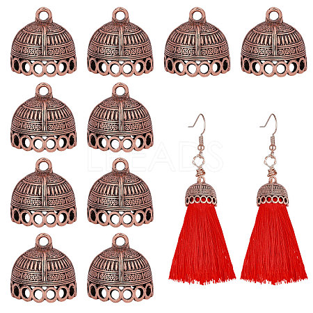 10Pcs Tibetan Style Alloy Pendant Bails FIND-CA0011-43R-1