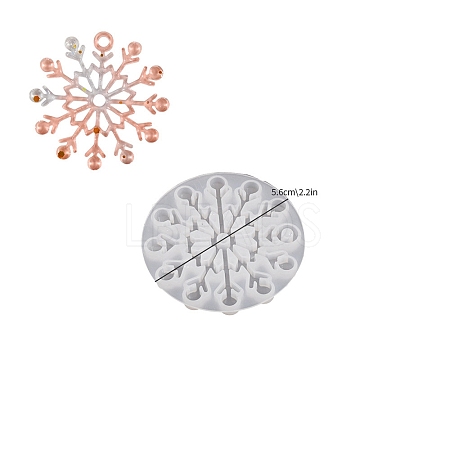 Christmas Snowflake DIY Silicone Pendant Molds DIY-A054-01E-1