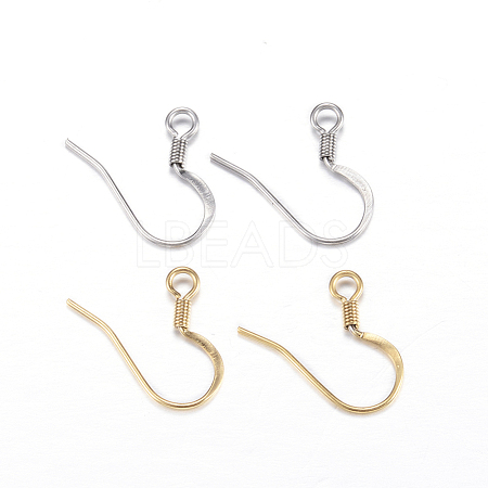 304 Stainless Steel French Earring Hooks X-STAS-N0013-15-1