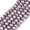 Electroplate Glass Beads Strands LS-EGLA-A034-P8mm-B19-1