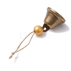Iron Bell Pendant Decoration HJEW-JM02235-03-4
