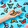 27Pcs 27 Style Butterfly Embroidered Cloth Iron on Patches DIY-TAC0020-39-16