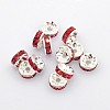 Brass Grade A Rhinestone Spacer Beads RB-A004-7-1