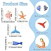 10Pcs 304 Stainless Steel Enamel Charms STAS-YW0003-25A-3