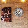 MDF Printed Wall Clock HJEW-WH0058-005-6