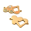 304 Stainless Steel Enamel Connector Charms STAS-L022-018G-01-2