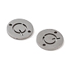 Non-Tarnish 201 Stainless Steel Hollow Flat Round Links FIND-R149-03Q-P-2