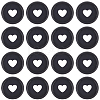 50Pcs Flat Round Heart Acrylic Loose Leaf Ring Round Binder Discs DIY-CP0012-14-6